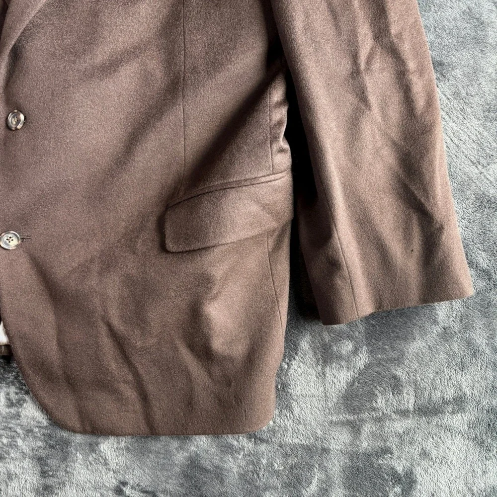 Jack Victor Premier Loro Piana 100% Cashmere‎ Blazer Brown 50R Luxury Old Money